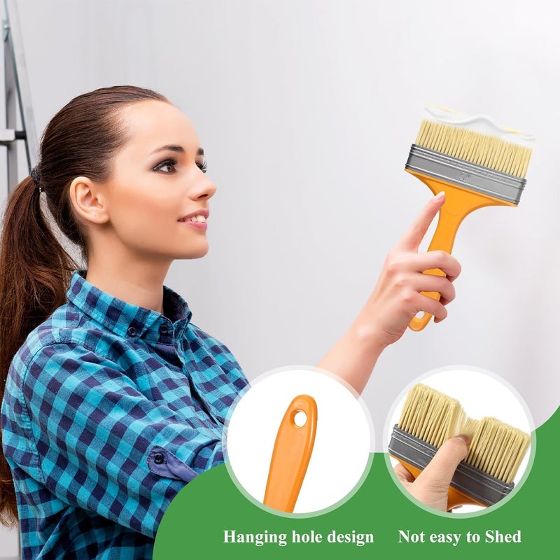 Exclaith Wallpaper Smoothing Tool Kit, Wall Paper Stick Tool Set, with Wallpaper Paste Glue Brush, Multiuse Wallpapers Squeegee, Seam Roller, and Cutting Tools, for Peel and Stick Wallpapers Vinyl Window Film - Image 5
